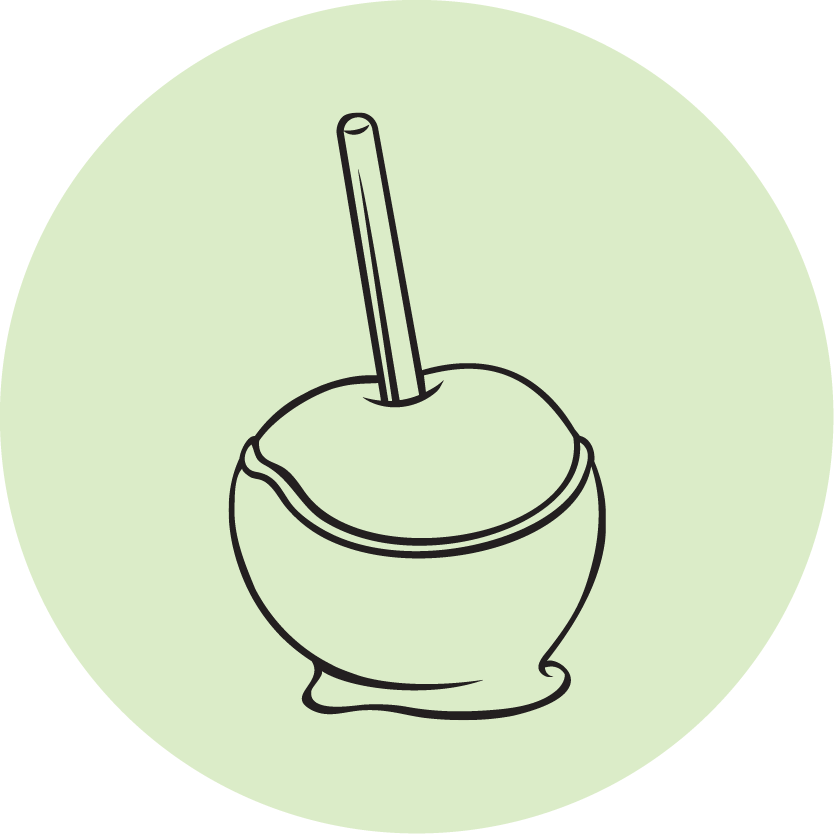 caramel apple icon